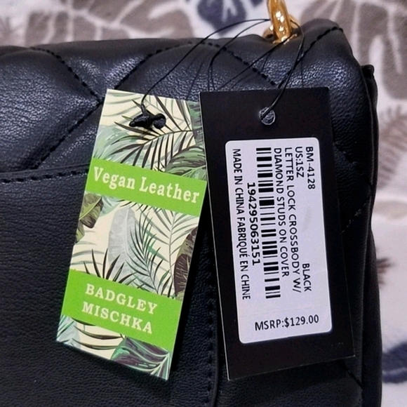 LAST ONE!-NWT Badgley Mischka quilted black crossbody - Picture 12 of 12